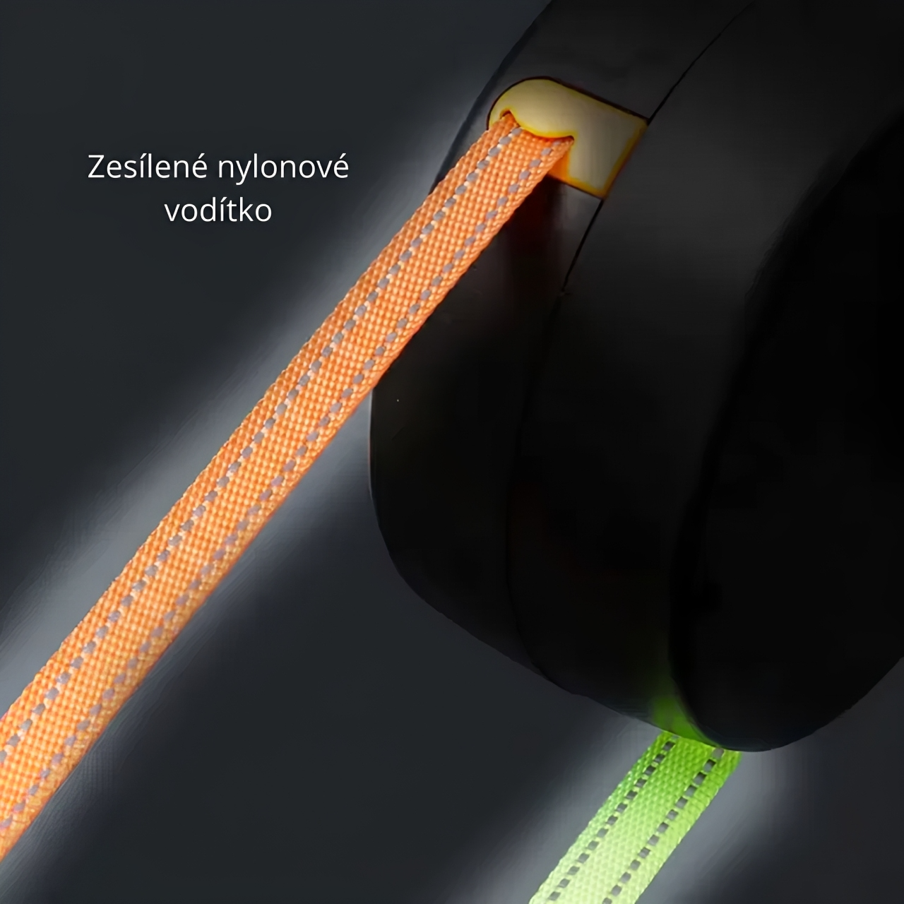 PAWLY : Samonavíjecí dvojité vodítko s 360° rotací a LED světlem